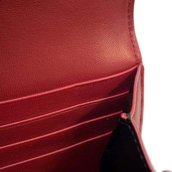 Saint Laurent Paris Gaby Long Wallet Red - Picture 7 of 9